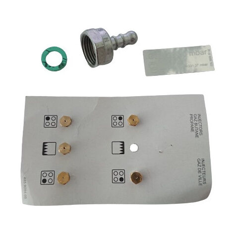 Jeu d'injecteurs et gicleurs gaz butane/propane – Performance optimale pour fours BEKO – Compatible avec modèles CSG62010FW, CSG62110DW, CSG62110DS