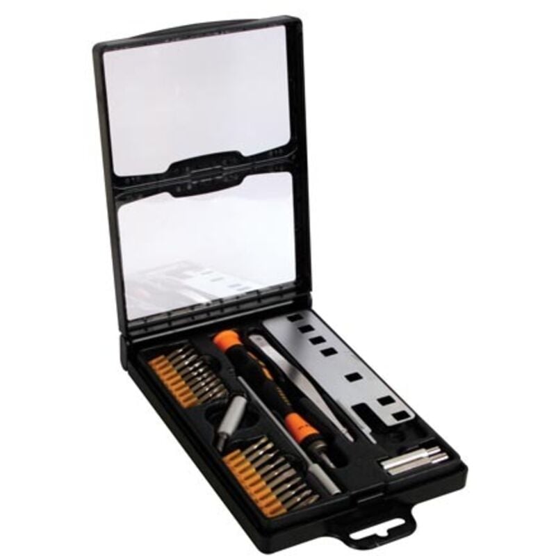 Velleman - Trousse à outils, pour consoles de jeu, 28 pièces, en mallette, non magnétique, noir