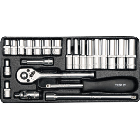 JEU D'OUTILS 23 PIÈCES 1/4 - YT-14421