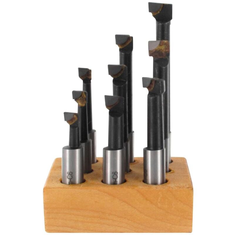 Jeu d'outils avec plaquettes brazées - têtes d'alésage MW-Tech KBS1220