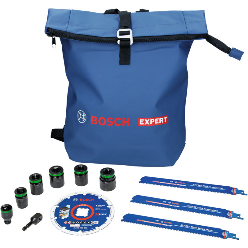 Jeu d'outils Bosch 11 pièces + sac à dos EXPERT