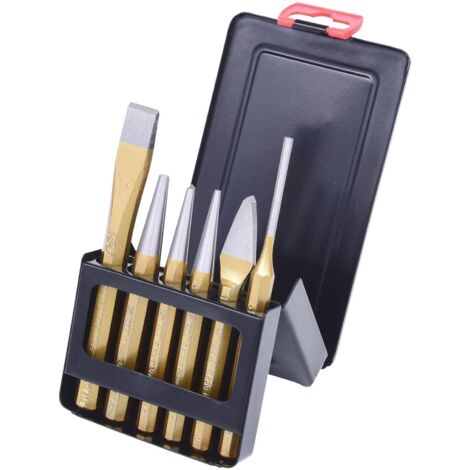 Jeu d'outils combinés, 6 pcs dans son coffret de rangement métalique