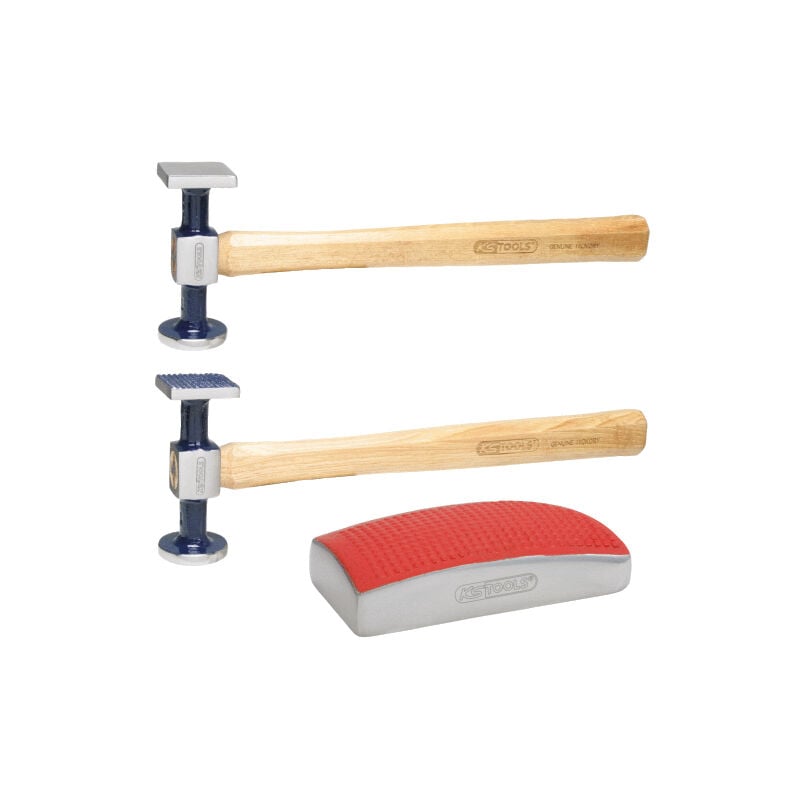 Kstools - ks Tools - Jeu de marteaux de carrossier et tas, 3 pièces - 140.2125