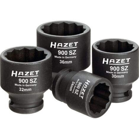 Jeu d'outils pour arbres d'entraînement, arbres articulés et arbres d'essieu 900SZ/4 ∙ Carré creux 1/2 pouce (12,5 mm) ∙ Profil Traction à 12 pans extérieurs ∙ 4 pièces ∙ 24 – 36