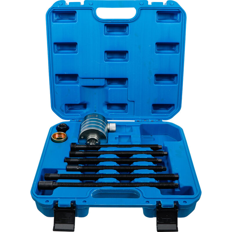 Jeu d'outils pour vérin hydraulique avec broches de traction pour l'extracteur d'injecteurs diesel 17 t bgs 74285