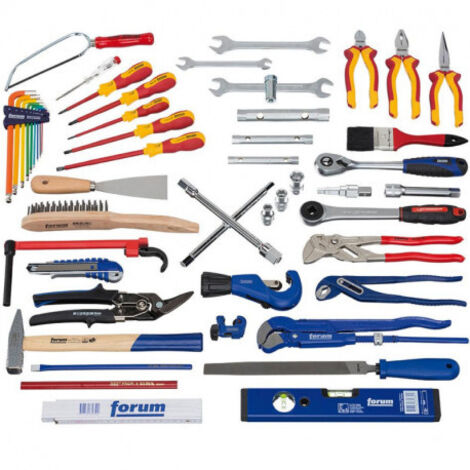 Jeu d'outils sanitaires 54pcs. en sac