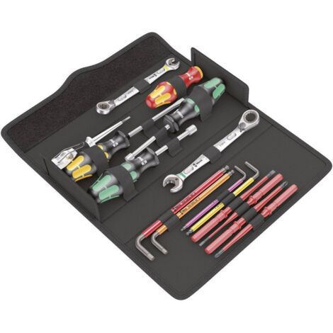 Jeu doutils Wera Kraftform Kompakt SH 2 05136026001 pour les sanitaires 15 pièces 1 set