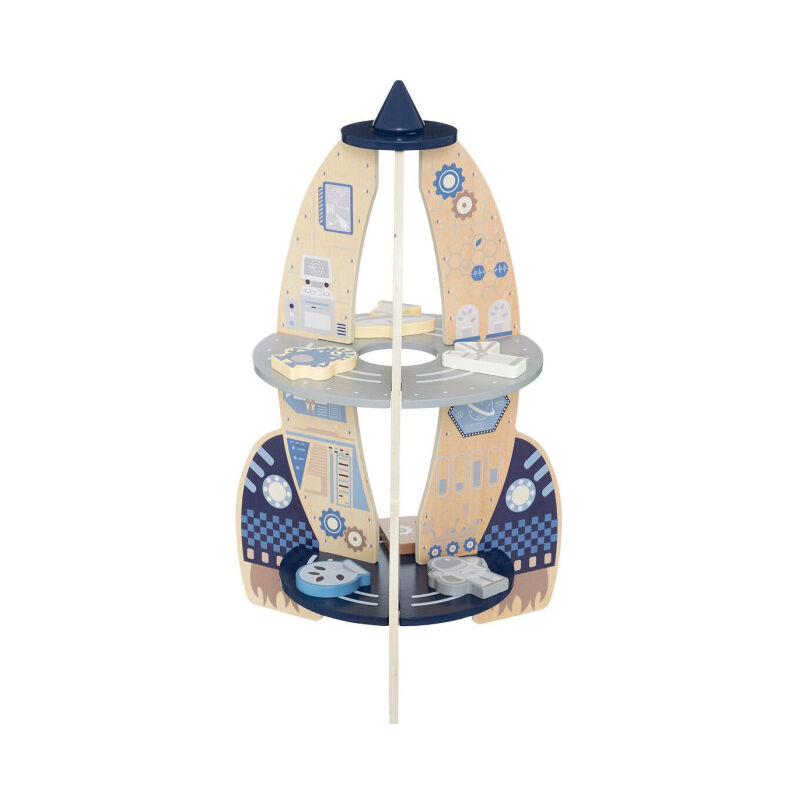Jeu Fusée Enfant en Bois 'Espace' 59cm Multicolore