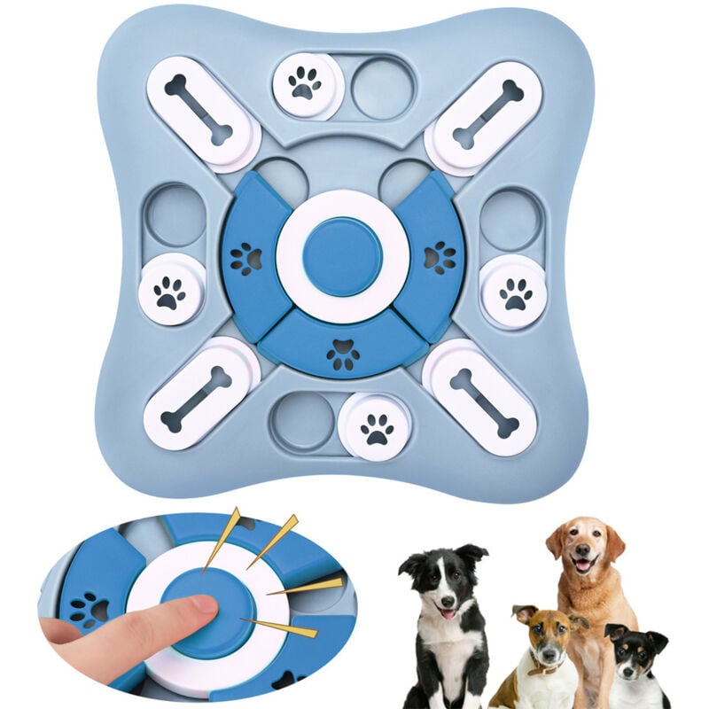 Jeu Intelligence Chien, Ralentissez à Manger des Jouets de Chien pour Chien pour Chiots, Chats, Petits, Moyens et Grands Chiens l’ Entraînement du QI