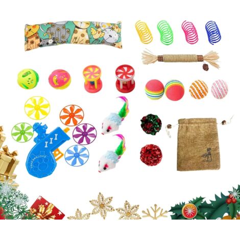 Jeu interactif pour chats Boule de chasse à thème de Noël