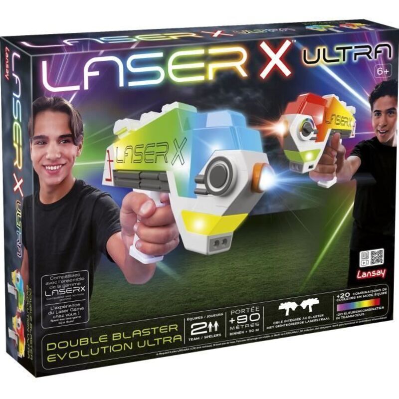 Lansay - Jeu laser 87552 - Laser x - Double Blaster Evolution Ultra