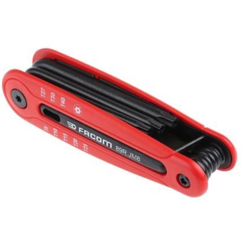 Jeu de clés Torx T8 T10 T15 T20 T25 T27 T30 T40 8 pièces Facom Prix pour 1 )