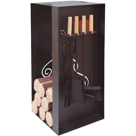 Jeu pour le bois de chauffage avec 4 accessoires 50x50x100 cm - talla