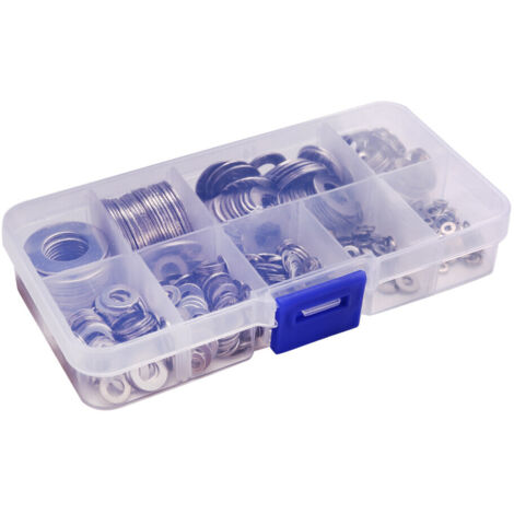 Jeu rondelles plates inox 580 pièces 9 tailles M2-M12