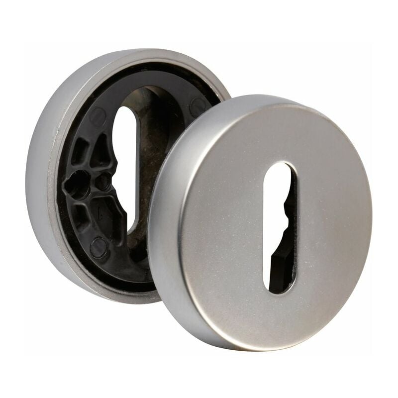 Bezault Sas - Rosace ronde chromée velours - Clé l - Jazz - La paire - Vachette