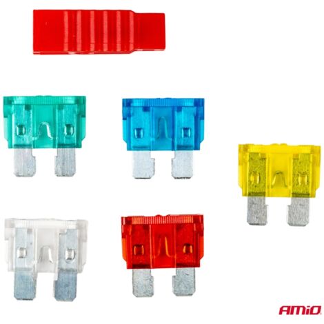 Jeu standard de fusibles à lames MIX 5 pièces + extracteur amio-03380