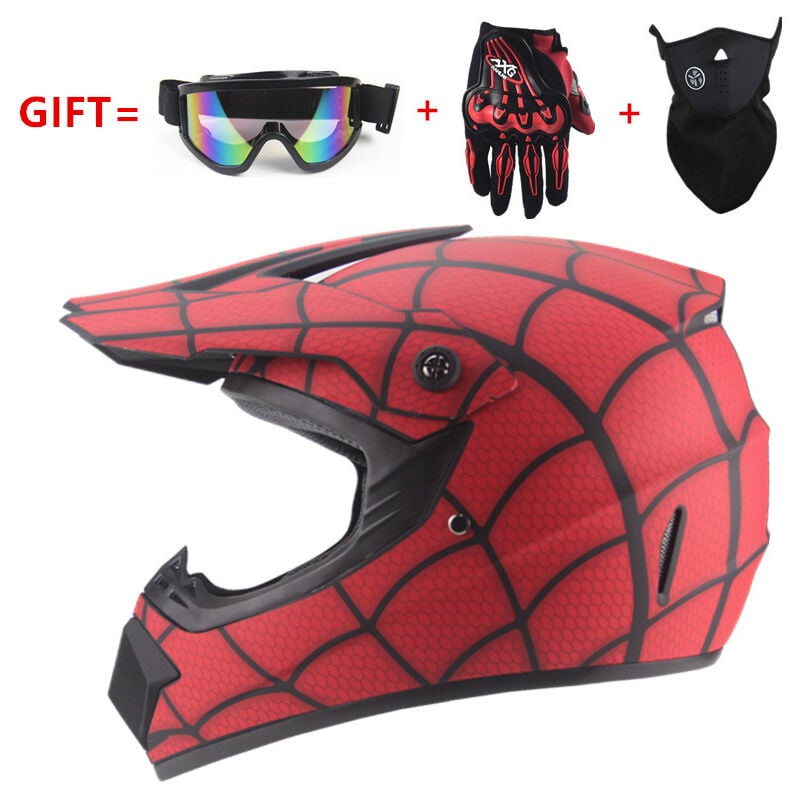 Jeunesse Casques De Moto,Casque Cycliste pour Enfants,Garçon Et Fille Scooter De Ski VTT Casque,Dot/ECE Certification,Convient pour Toutes Les