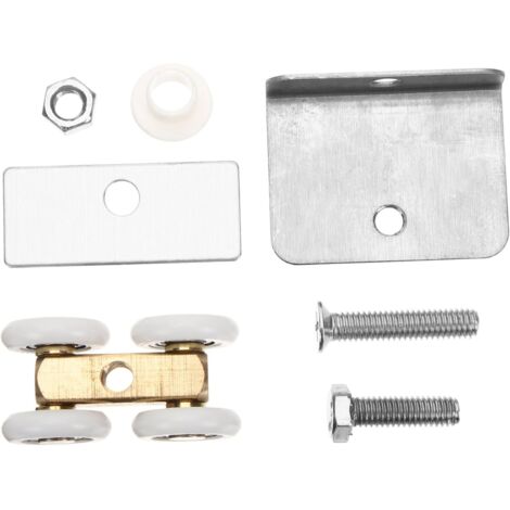 jeux de 4 chariots pour rails de porte de douche coulissante