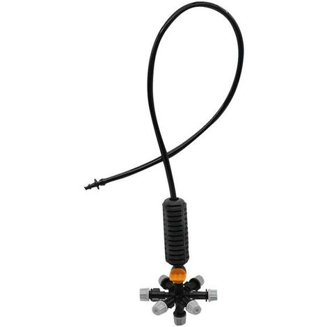 Jeux de buses d&39atomisation Suspension Avec Valve, brumisateur de jardin, croix d&39arrosage, raccords d&39arrosage,7-ways