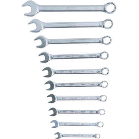 Jeux de clés mixtes coudées, 10 pcs 8-22mm