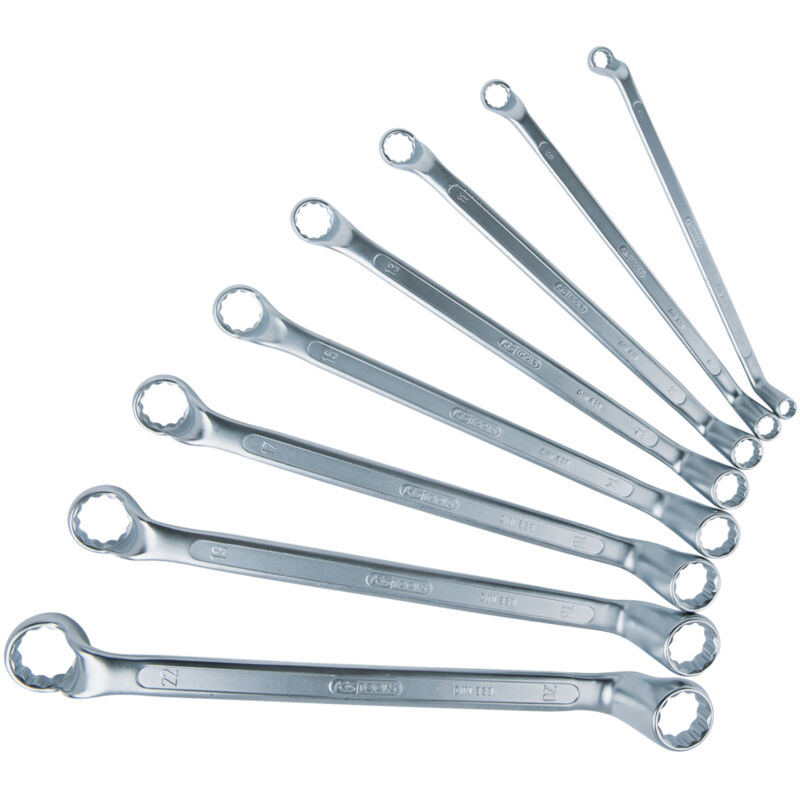 Juego de llaves de vaso de ángulo opuesto - en estuche, 8 piezas