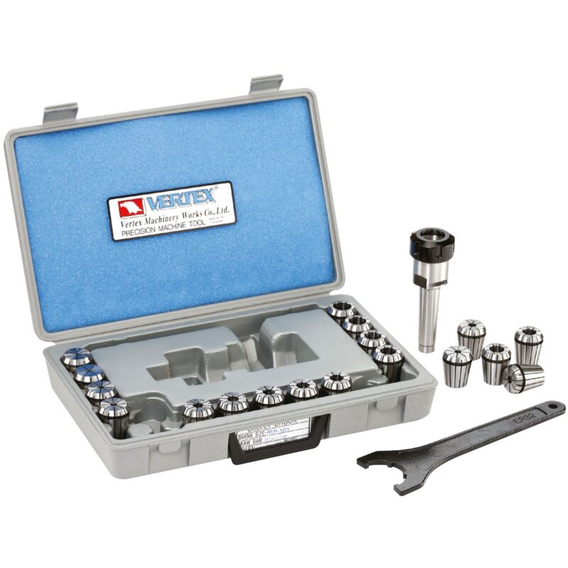 Vertex - Jeu de pinces ER-125CM-2 7 pièces 4-16 mm V-418