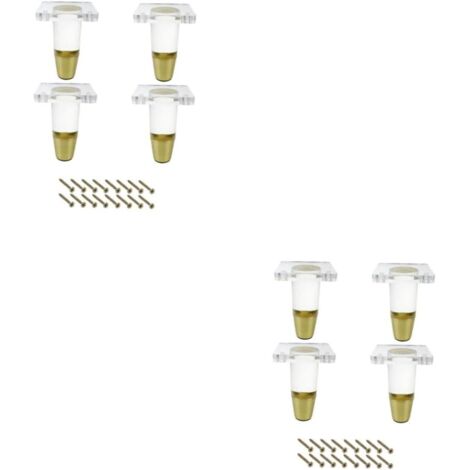 jeux de pieds de meubles transparents pour tables pieds de