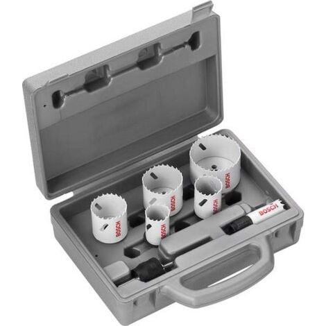 Coffret de 6 scies cloche electricien, 22-29-35-44-51-68 mm - KS Tools