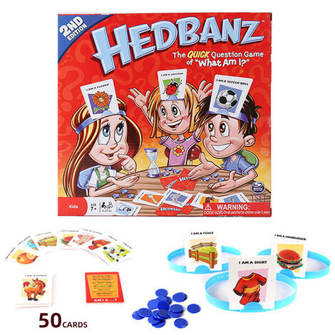 Jeux de société anglais Jeu de cartes Guess Who I Am Hedbanz