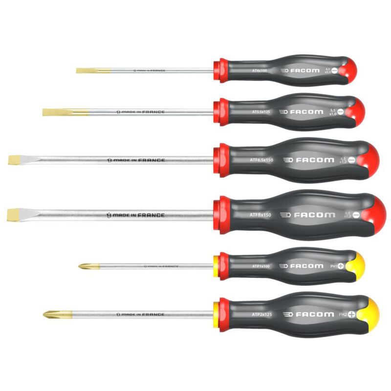 Jeu de 6 tournevis Protwist FACOM ATP.J6PB - vue 2
