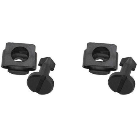 jeux de vis de protection de cache-moteur, de passage de roue et de passage de roue en plastique noir pour --