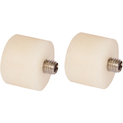 KS TOOLS 140.5225 Jeu de deux embouts plastique pour maillet à tête 28 mm