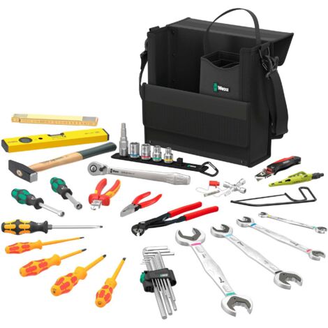 Jeux d’outils WERA SHK 1 pour le sanitaire, le chauffage et la climatisation, 36 pièces, dans conteneur à outils 2go