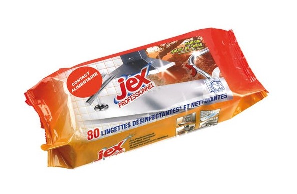 JEX - Lingettes nettoyantes désinfectantes lot de 80
