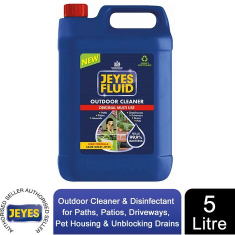 Jeyes Fluid Outdoor Cleaner & Disinfectant & Unblocker 5 Litre