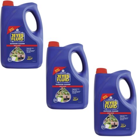 Jeyes Fluid Ready to Use 4L Pack of 3 - Effective Cleaner