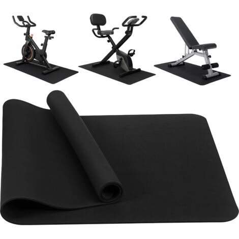JF HOME BLISS Treadmill Mat, Exercise Equipment Mat, Heavy-Duty Protective Floor Mat for Under Stationary Bike, Spin Bike, Non-slip, Noise Reduction (120x60cm)