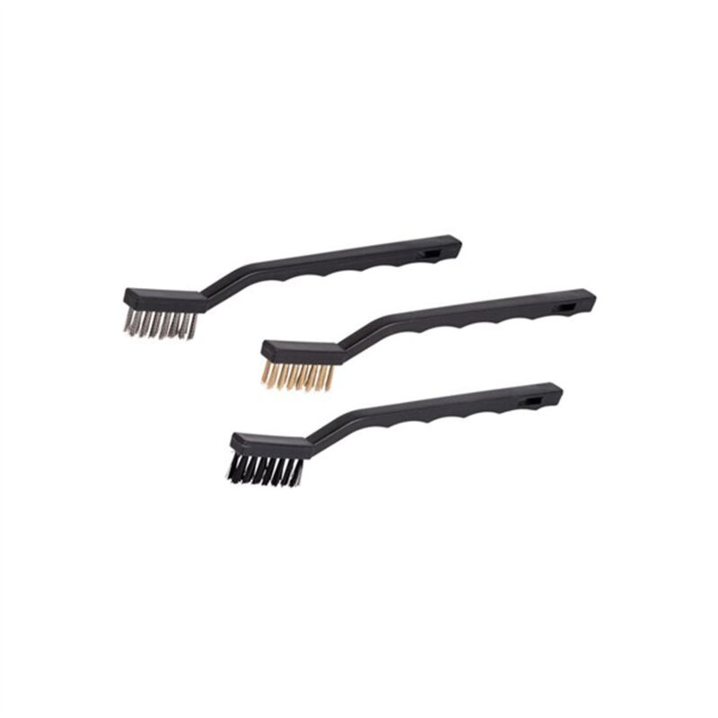 Set di 3 spazzole in acciaio inox, rame e nylon krt561102 Kreator