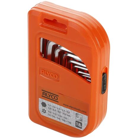 JGO. COMBINADO LLAV. ALLEN+TORX INV. ALYCO ORANGE