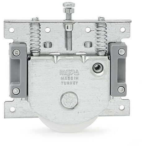 MEPA jgo.2carros roncade zincado p/pta.corredera (2 carros + 1 freno + 1 prisionero)