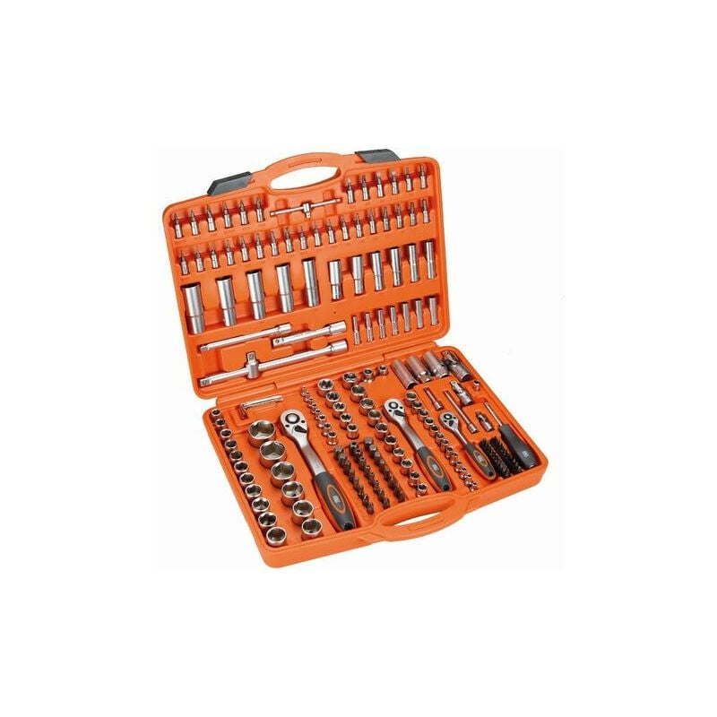 

Jgo.Llave Vaso 1/4-3/8-1/2 171 Pzas. 72D Cr-V Hr