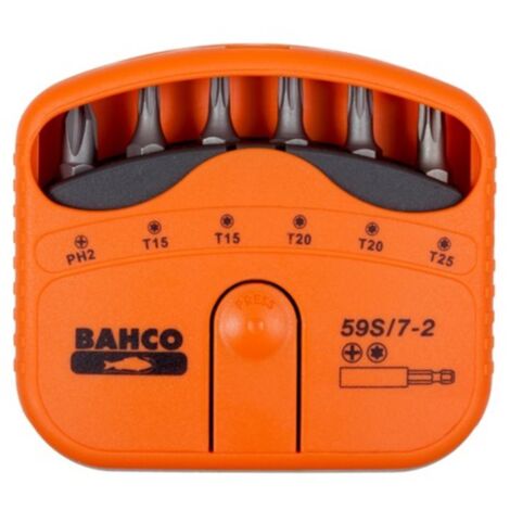 JGOS PUNTAS 1/4 ARD 7 PZAS CON ADAPTADOR 59S/7-2 - BAHCO