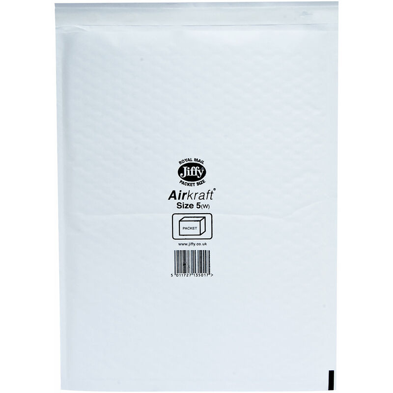 ® 42JL5 Air Kraft® No.5 Mail Bag 260 x 345mm - White - Jiffy