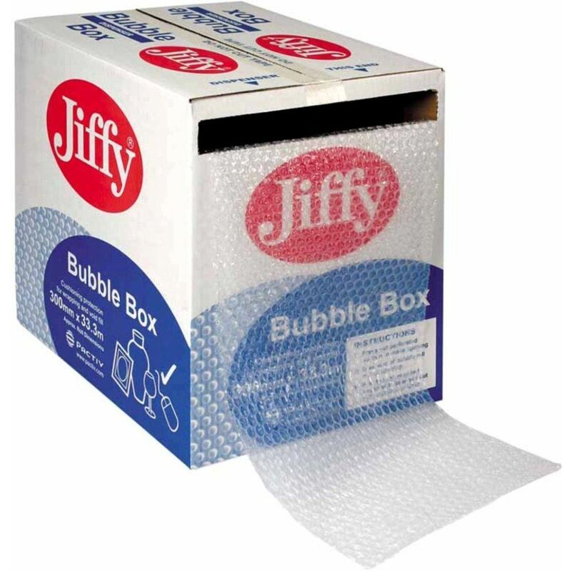 VOW - Jiffy Bubble Box Roll 300Mmx50M Clr - jfbb