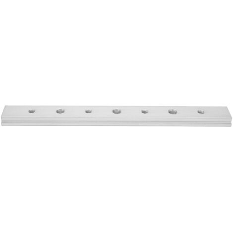 Jig de coupe d'onglet à rainure en T 200mm, guide en aluminium pour scie à onglet, bricolage menuiserie argenté