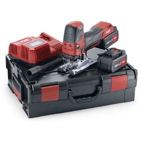 Jigsaw 18V JS 18.0-EC/5.0 Set FLEX - 2 baterías + cargador + maletín + accesorios - 489778