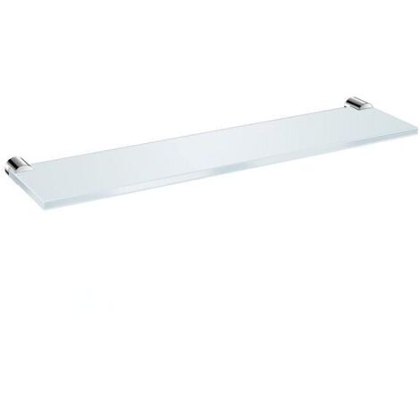 Jika Basic - Étagère en verre 400 mm, chrome/verre dépoli H3853A10040001