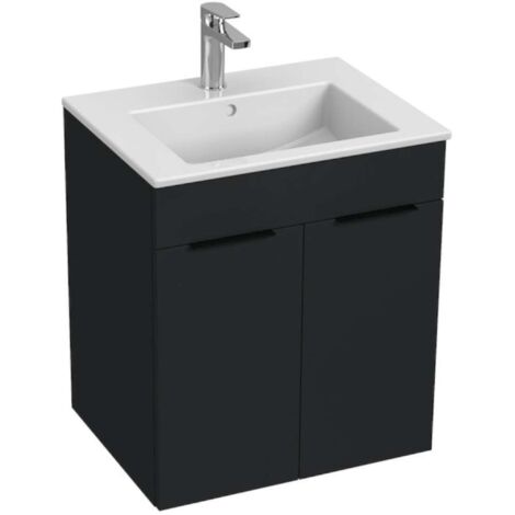 Jika Cube - Armario con lavabo 55x43x61 cm, antracita mate H4536111763521