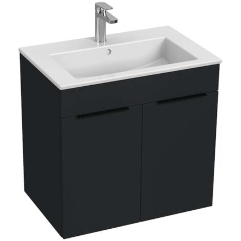 Jika Cube - Armario con lavabo 65x43x61 cm, antracita mate H4536011763521