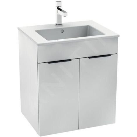 Jika Cube - Meuble avec lavabo, 540x422x622 mm, blanc H4536111763001